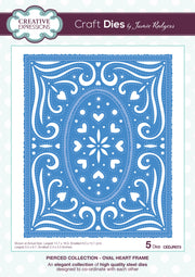 Creative Expressions Jamie Rodgers Oval Heart Frame Craft Die