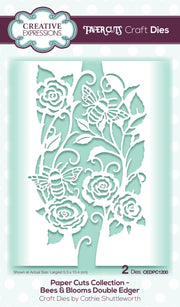 Creative Expressions Paper Cuts Bees & Blooms Double Edger Craft Die