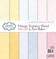 Creative Expressions Jamie Rodgers Vintage Textures - Pastel 8 in x 8 in Paper Pad