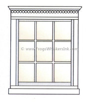 Frog's Whiskers Ink Stamp - Window