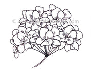 Frog's Whiskers Ink Stamps - Hydrangea Flower
