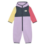 Color Kids Colorblock Fleece Suit, Purple Yellow Pink