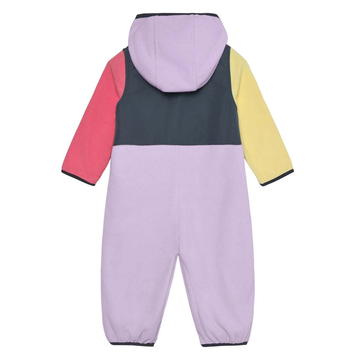 Color Kids Colorblock Fleece Suit, Purple Yellow Pink
