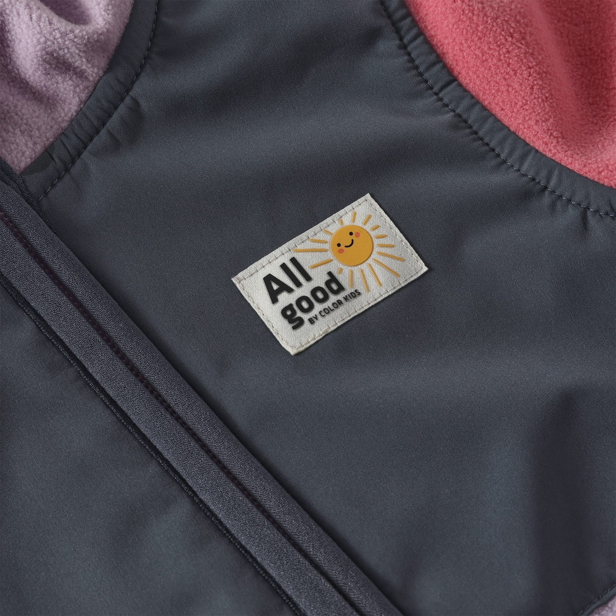 Color Kids Colorblock Fleece Suit, Purple Yellow Pink