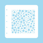 Stencil A6 For Magnetic Colour Set Christmas Time Stars and Dots