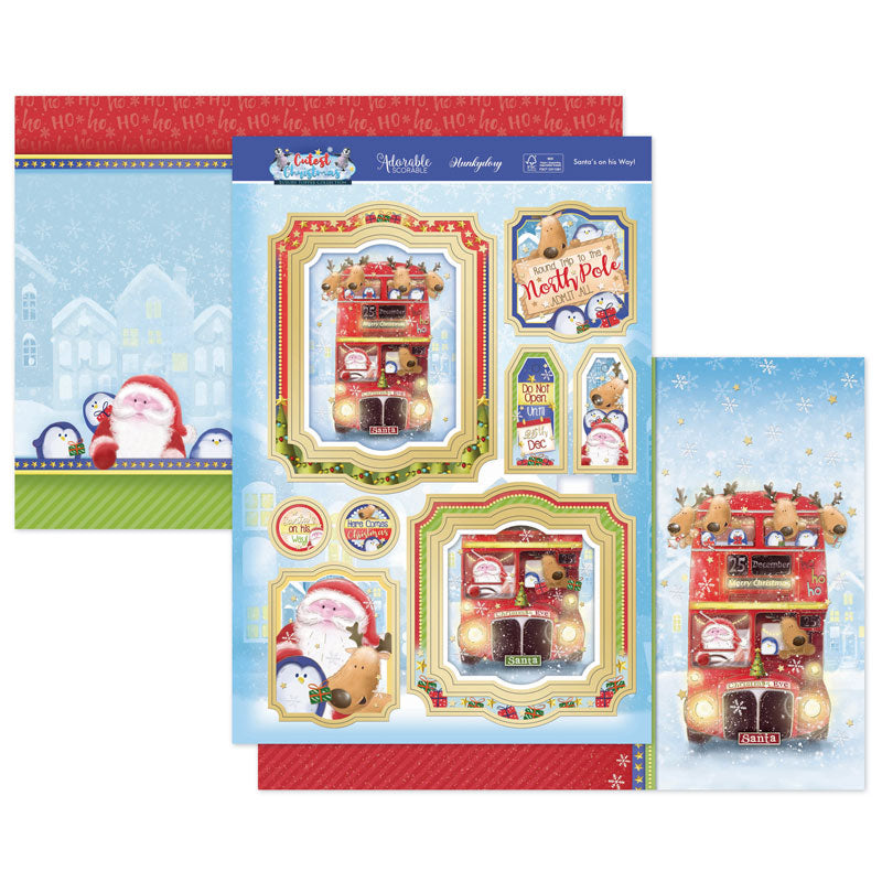 Santa's On His Way! Luxury Topper Set