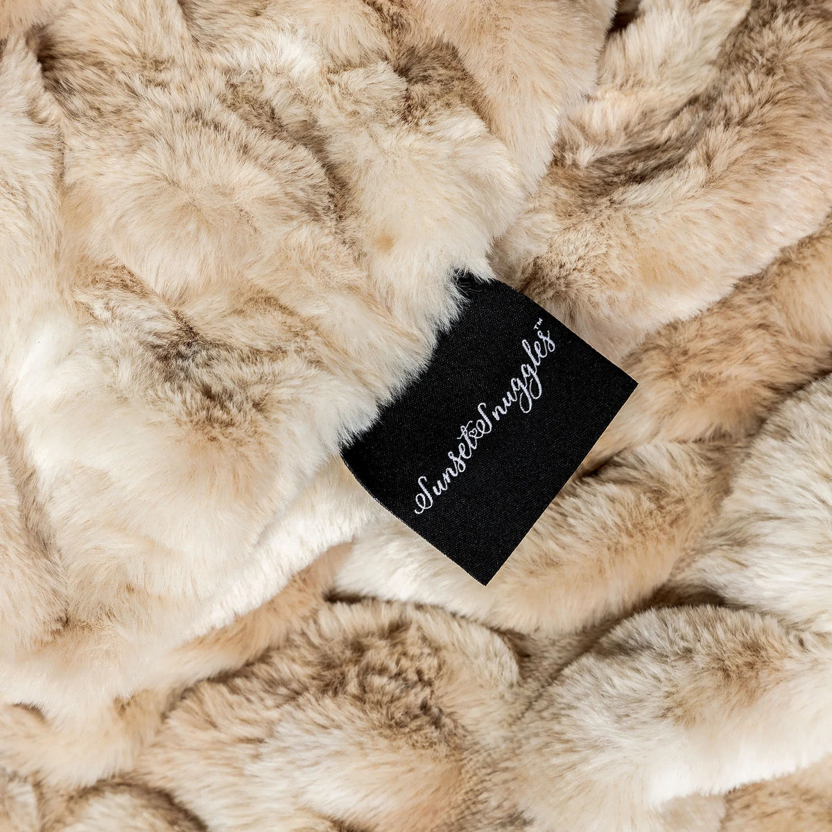 Sunset Snuggles Caramel Swirl Double-Sided Minky Blanket, 60 x 72 in