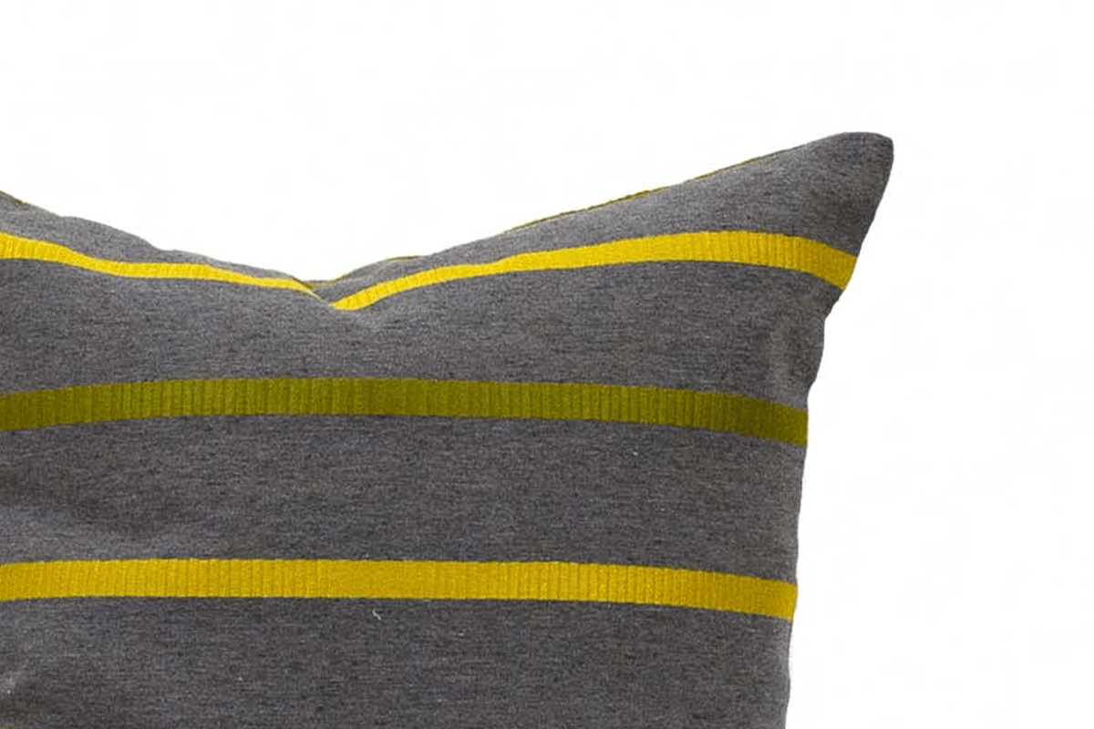 Canadian Down & Feather Carbon Stripe Cushion Cover