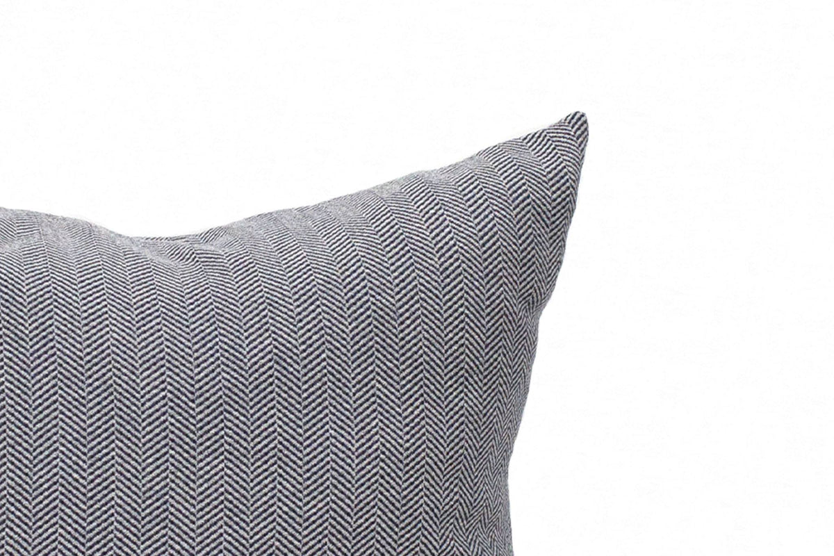 Canadian Down & Feather Denim Herringbone Cushion Cover