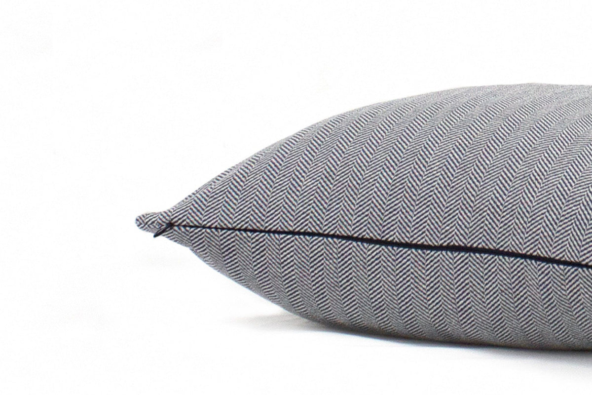 Canadian Down & Feather Denim Herringbone Cushion Cover