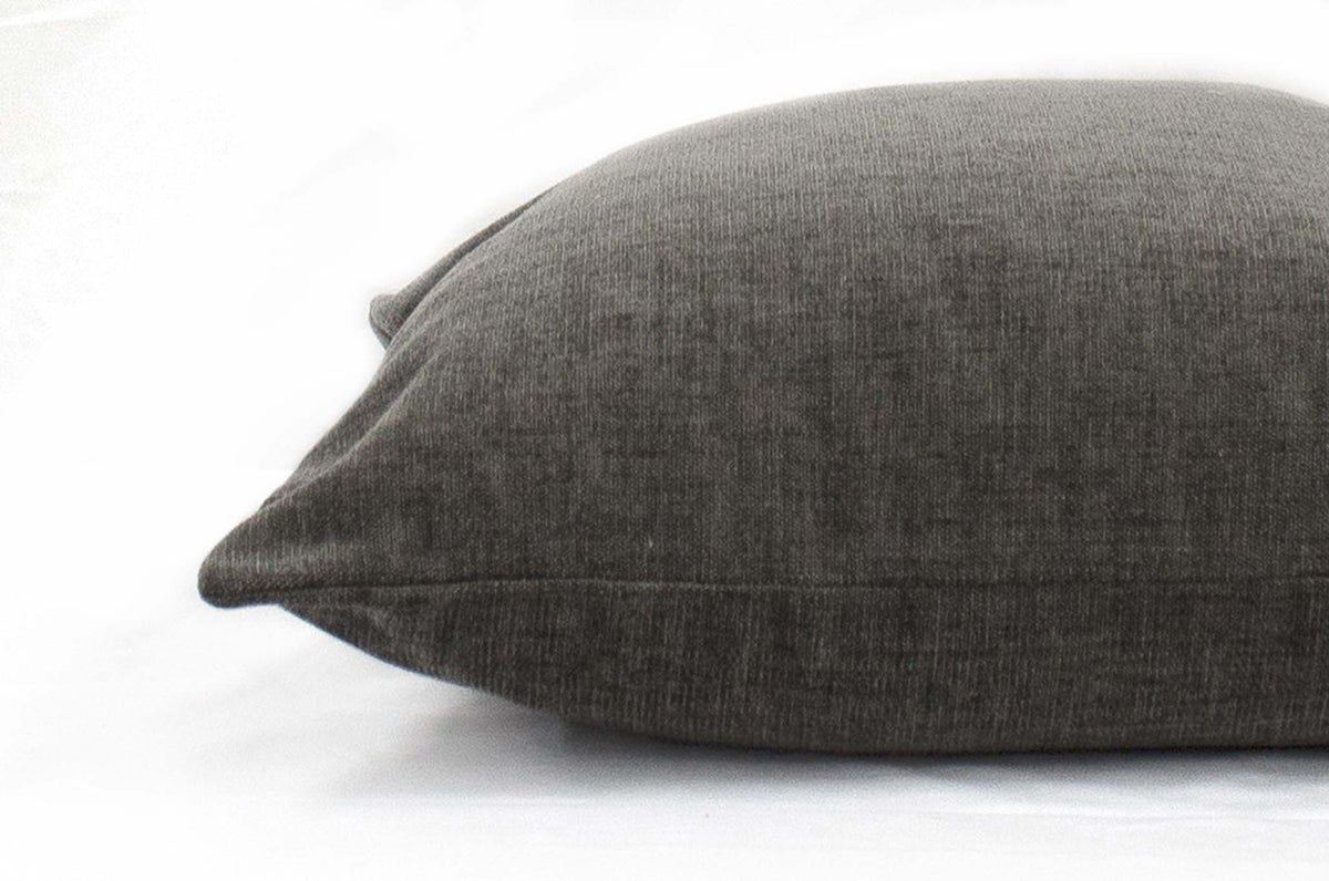 Canadian Down & Feather Slate Chenille Cushion Cover