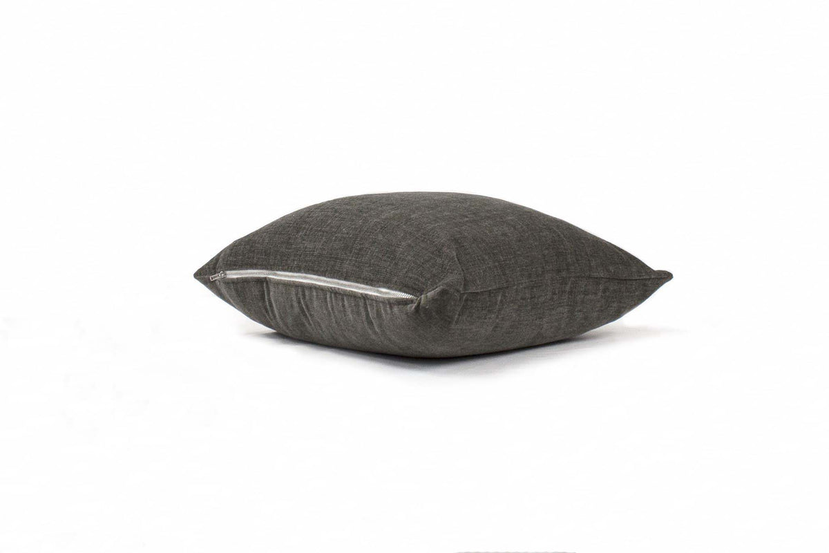 Canadian Down & Feather Slate Chenille Cushion Cover