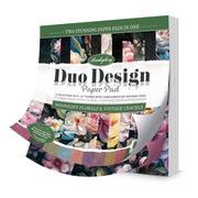 Duo Design Paper Pads - Midnight Florals & Vintage Crackle