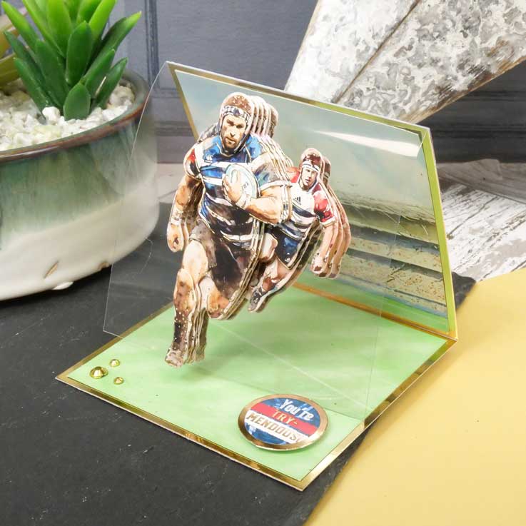 On the Pitch Decoupage Topper Sheet