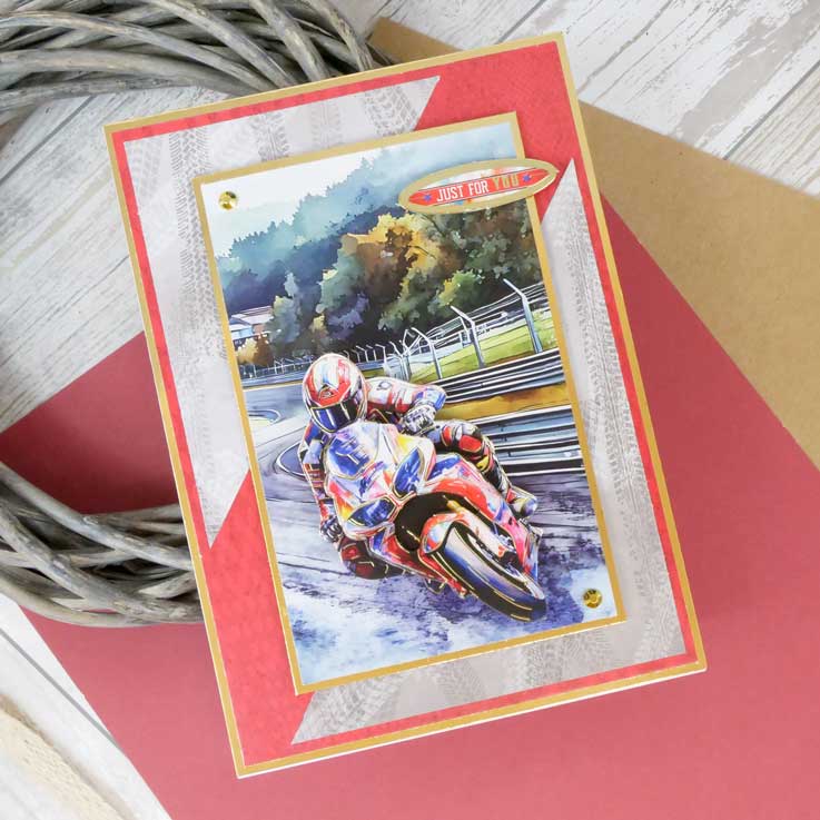On Your Bike Decoupage Topper Sheet