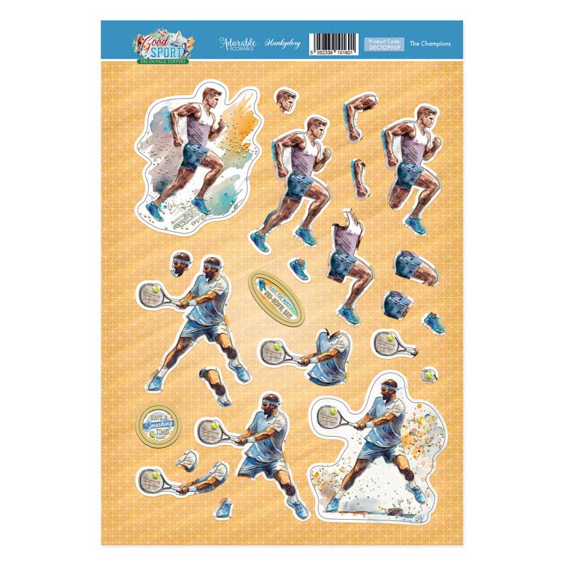 The Champions Decoupage Topper Sheet