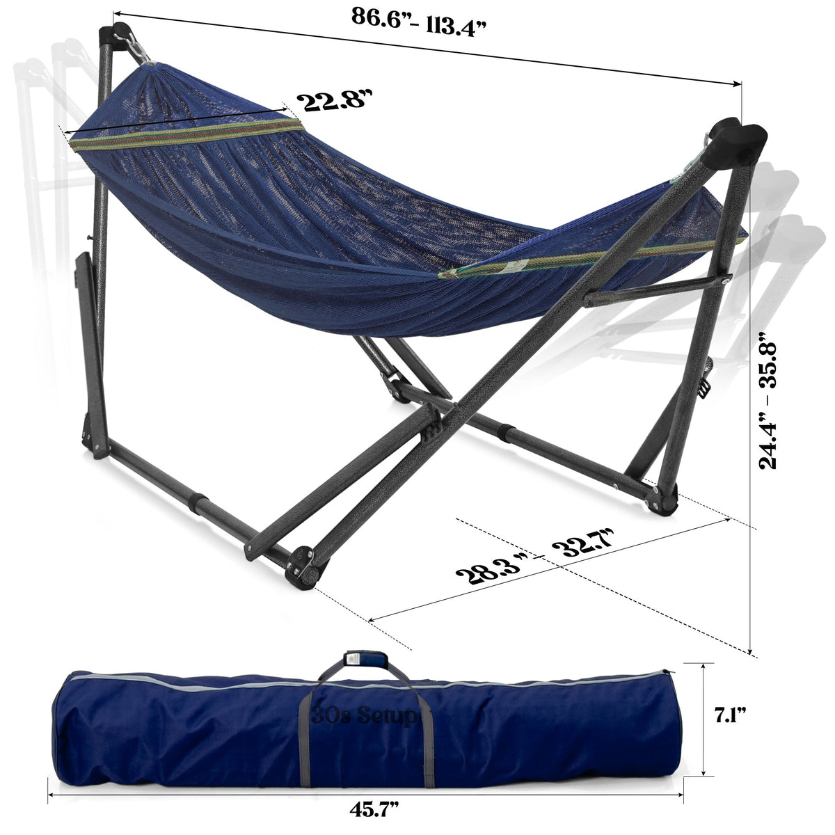 Tranquillo Uniki Collapsible Hammock with Stand