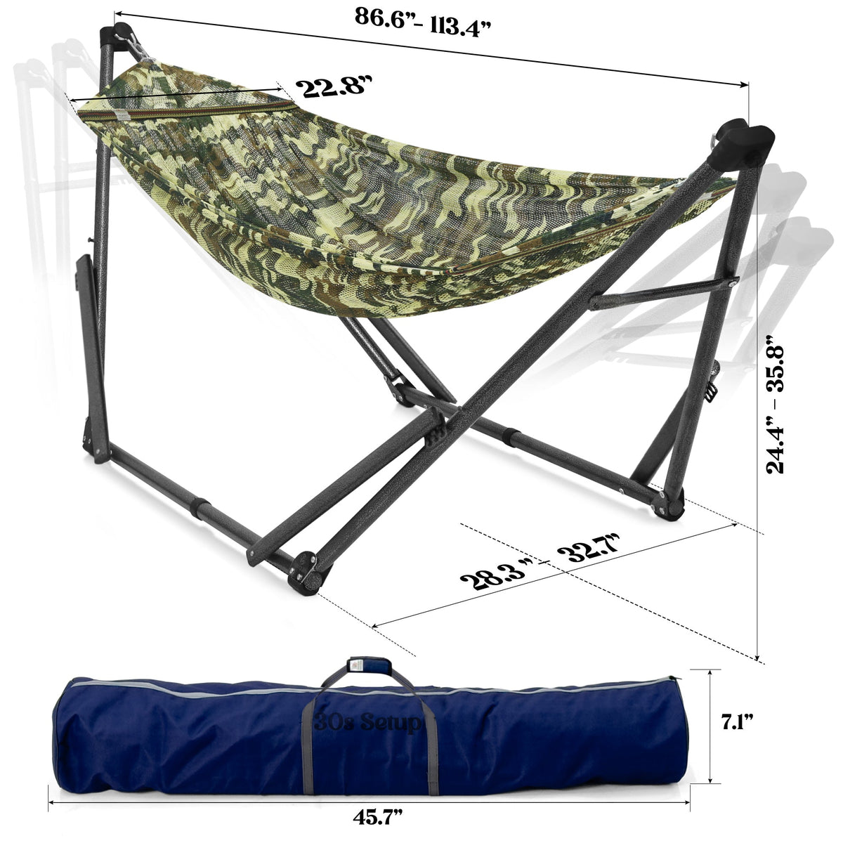 Tranquillo Uniki Collapsible Hammock with Stand
