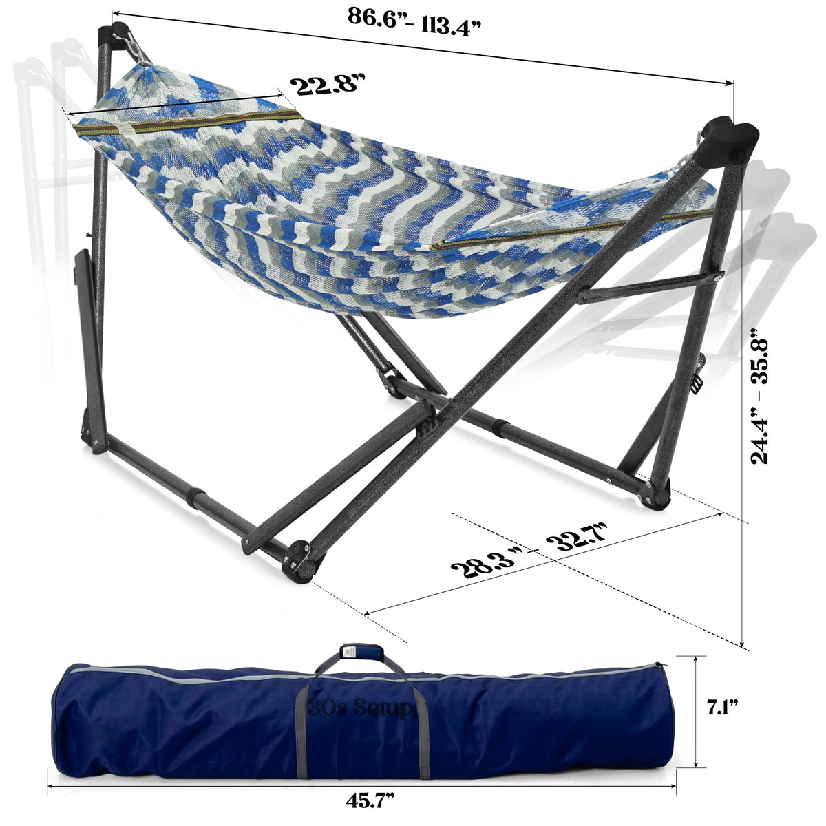 Tranquillo Uniki Collapsible Hammock with Stand