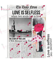 Dress My Craft Transfer Me - Love is Selfless