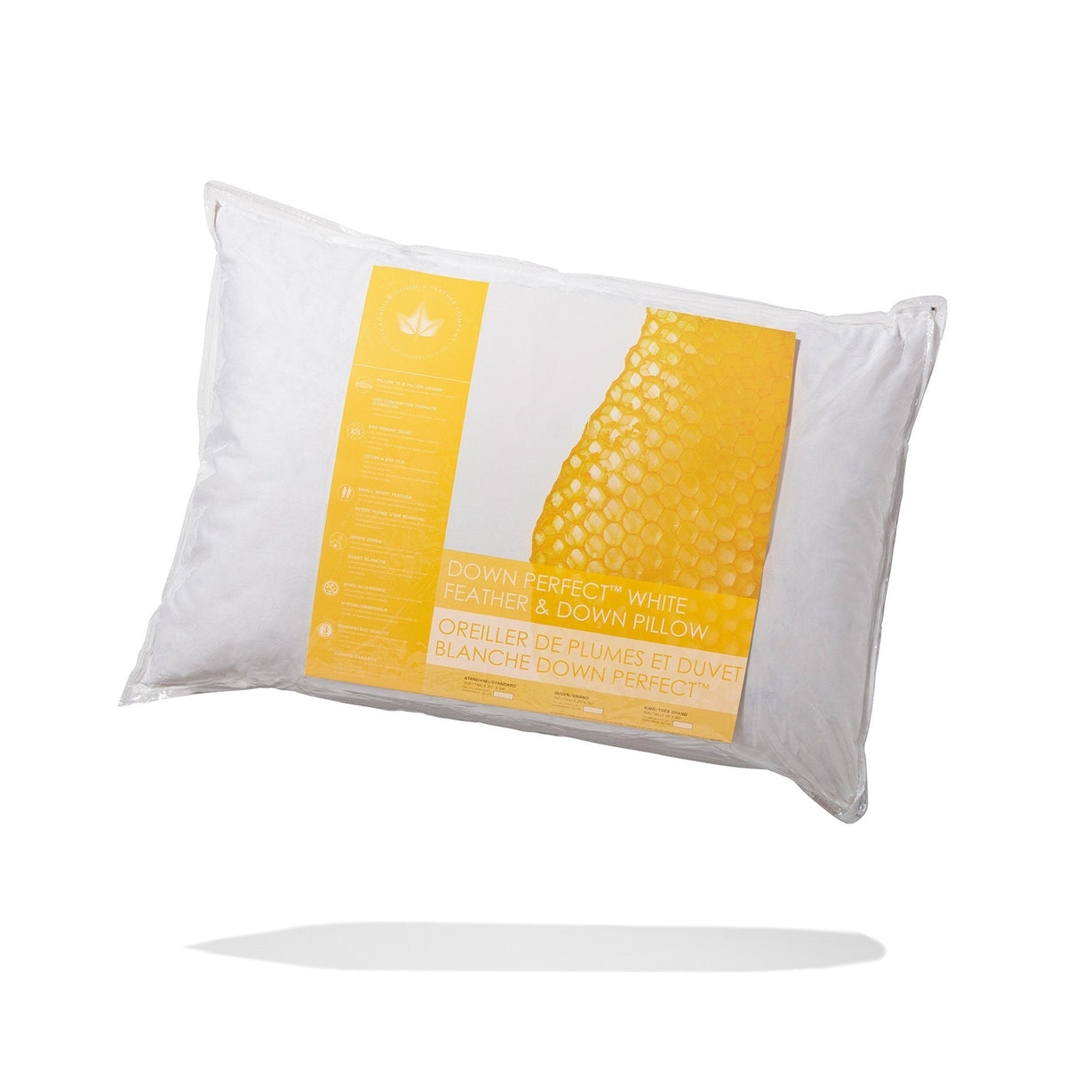 Down Perfect White Feather & Down Pillow