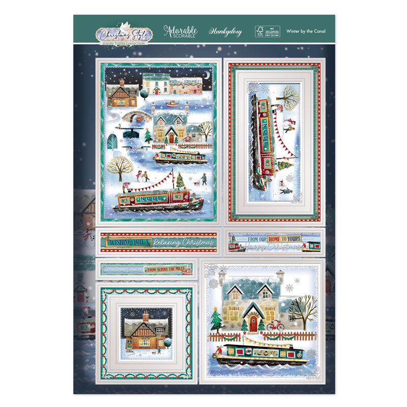 Winter by the Canal Luxury Topper Set