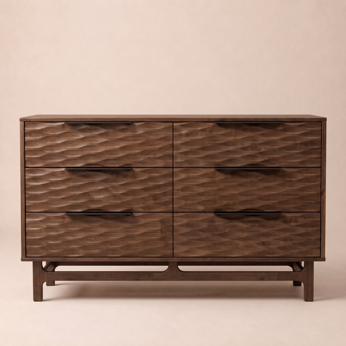 Elara Solid Wood 6-Drawer Dresser