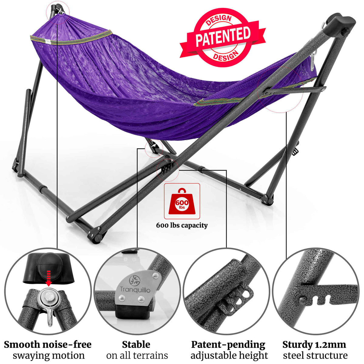 Tranquillo Comfort Set Hammock with Stand