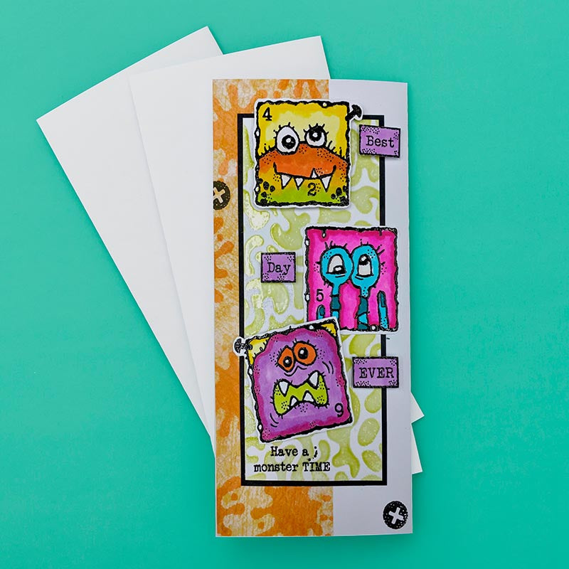 Woodware Clear Singles Monster Skin 3 in x 4 in Stamp Set