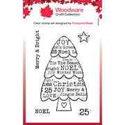 Woodware Clear Singles Tree Wishes 3 in x 4 in stamp Set