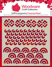 Woodware Batik 6 in x 6 in Stencil
