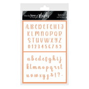 For the Love of Masks - Brush Script Alphabet Set