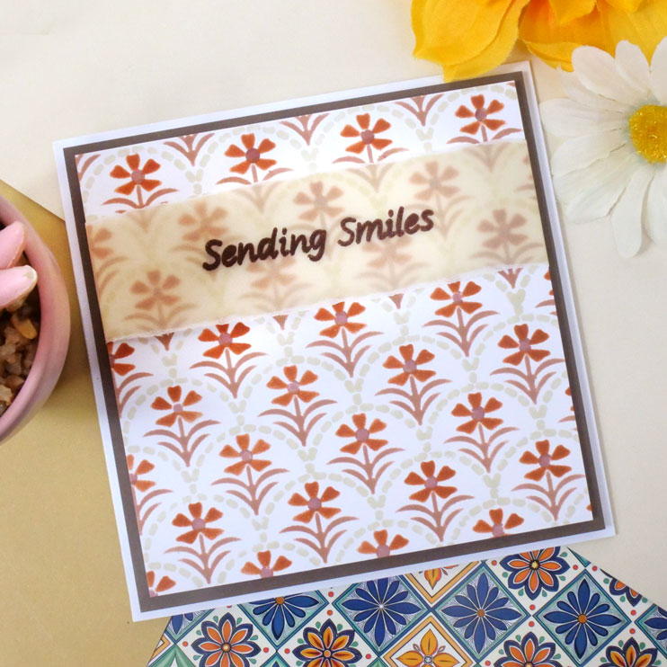 For the Love of Masks - Layering Scalloped Florals