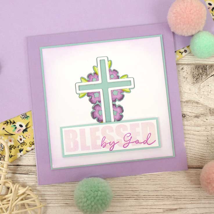 For the Love of Stamps - Blessed Overlay Sentiments