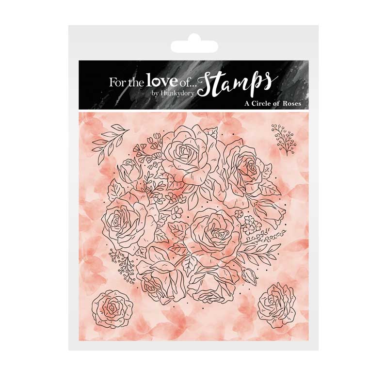 For the Love of Stamps - A Circle of Roses