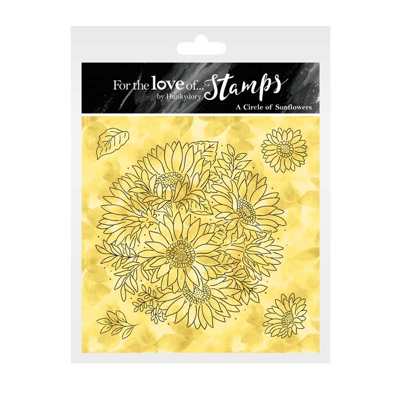 For the Love of Stamps - A Circle of Sunflowers