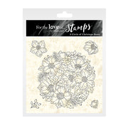 For the Love of Stamps - A Circle of Christmas Roses