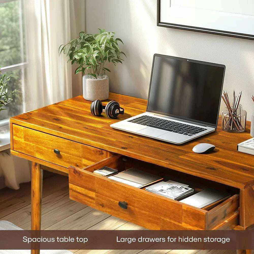 Lagom 48 in Solid Acacia Wood Desk
