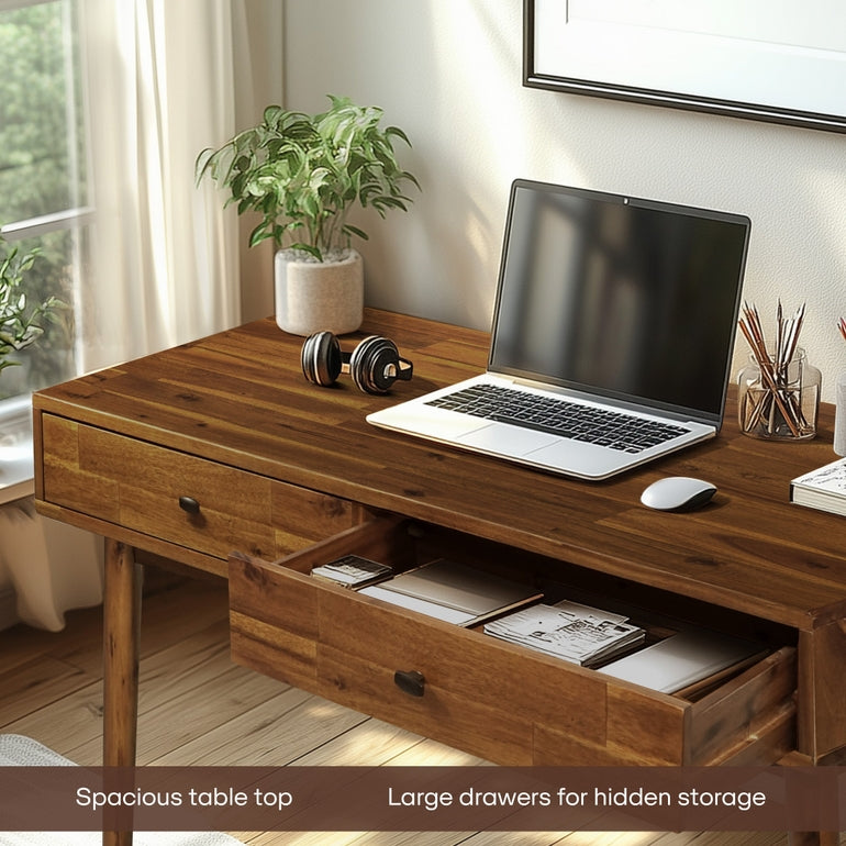 Lagom 48 in Solid Acacia Wood Desk