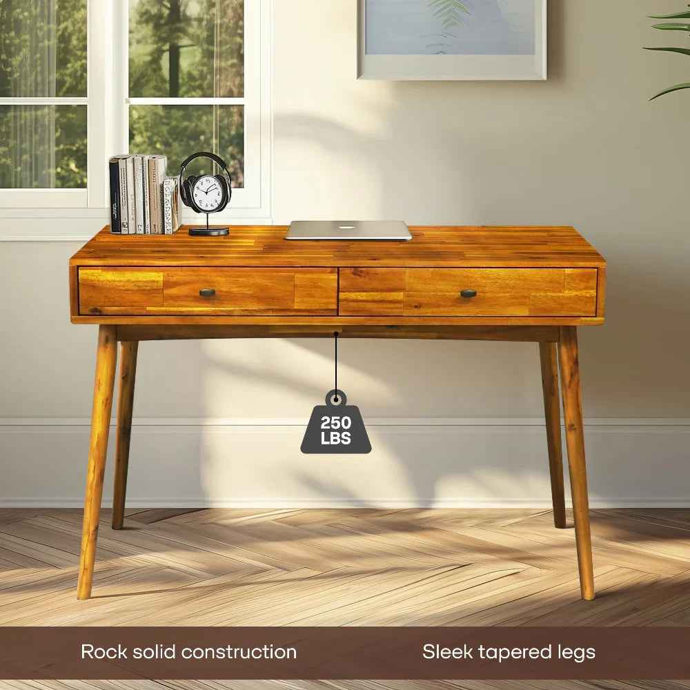 Lagom 48 in Solid Acacia Wood Desk