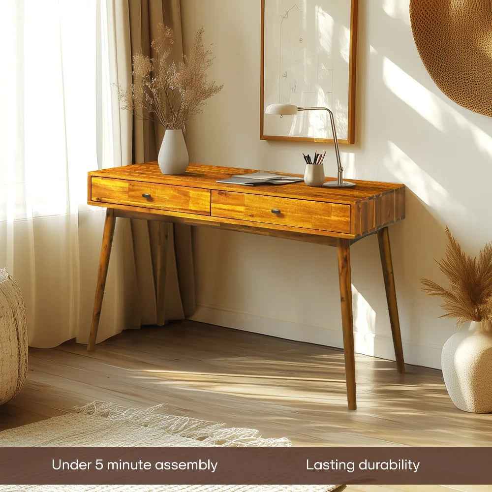 Lagom 48 in Solid Acacia Wood Desk