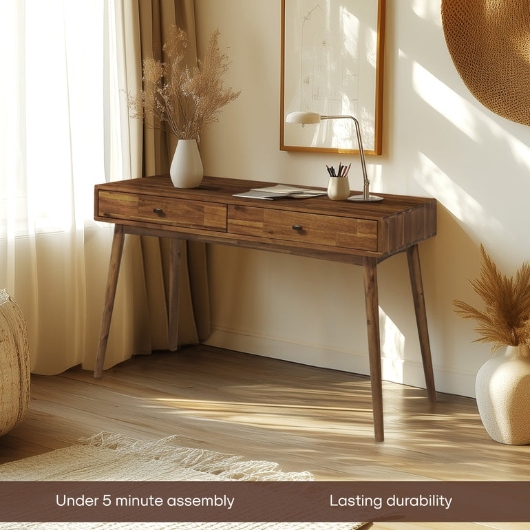 Lagom 48 in Solid Acacia Wood Desk