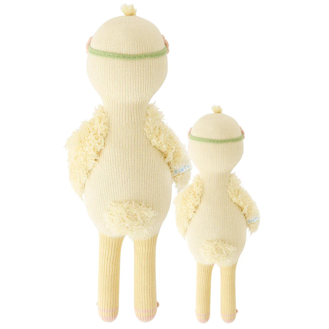 Cuddle + Kind Flora the Duckling Hand-Knit Doll, Mauve