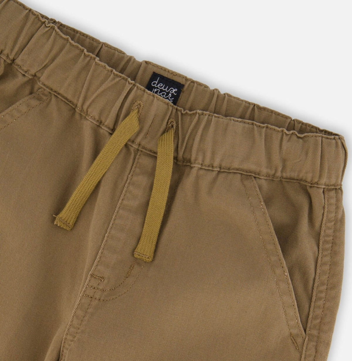Deux Par Deux Twill Jogger Cargo Pants, Taupe