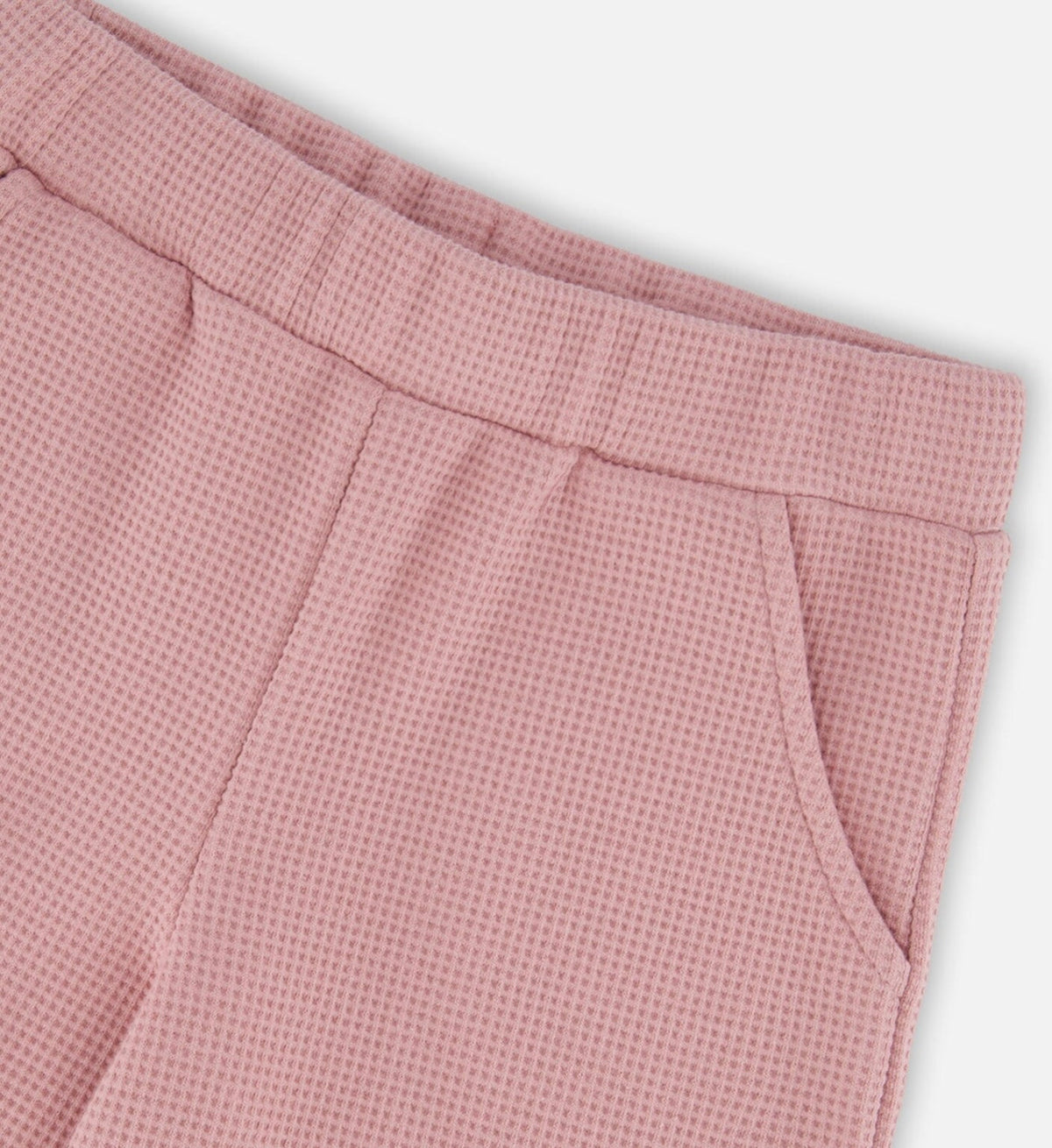 Deux Par Deux Waffle Flare Leg Pant, Pink