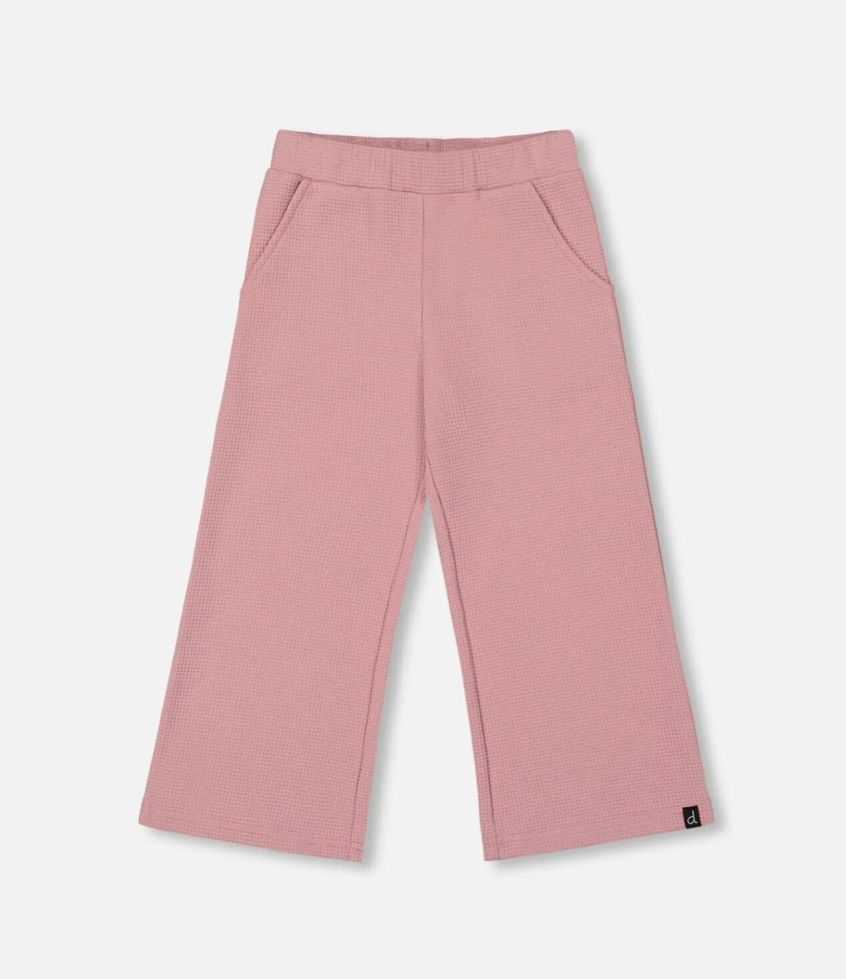 Deux Par Deux Waffle Flare Leg Pant, Pink