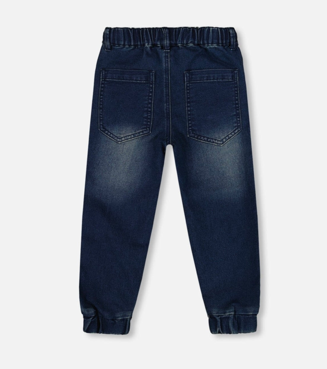 Deux Par Deux French Terry Jogger Pants, Dark Blue Denim