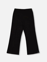 Deux Par Deux Ribbed Leggings with Slit, Black