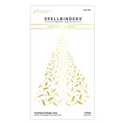 Swirling Foliage Tree Hot Foil Plate from the Glimmer for the Holidays Collection