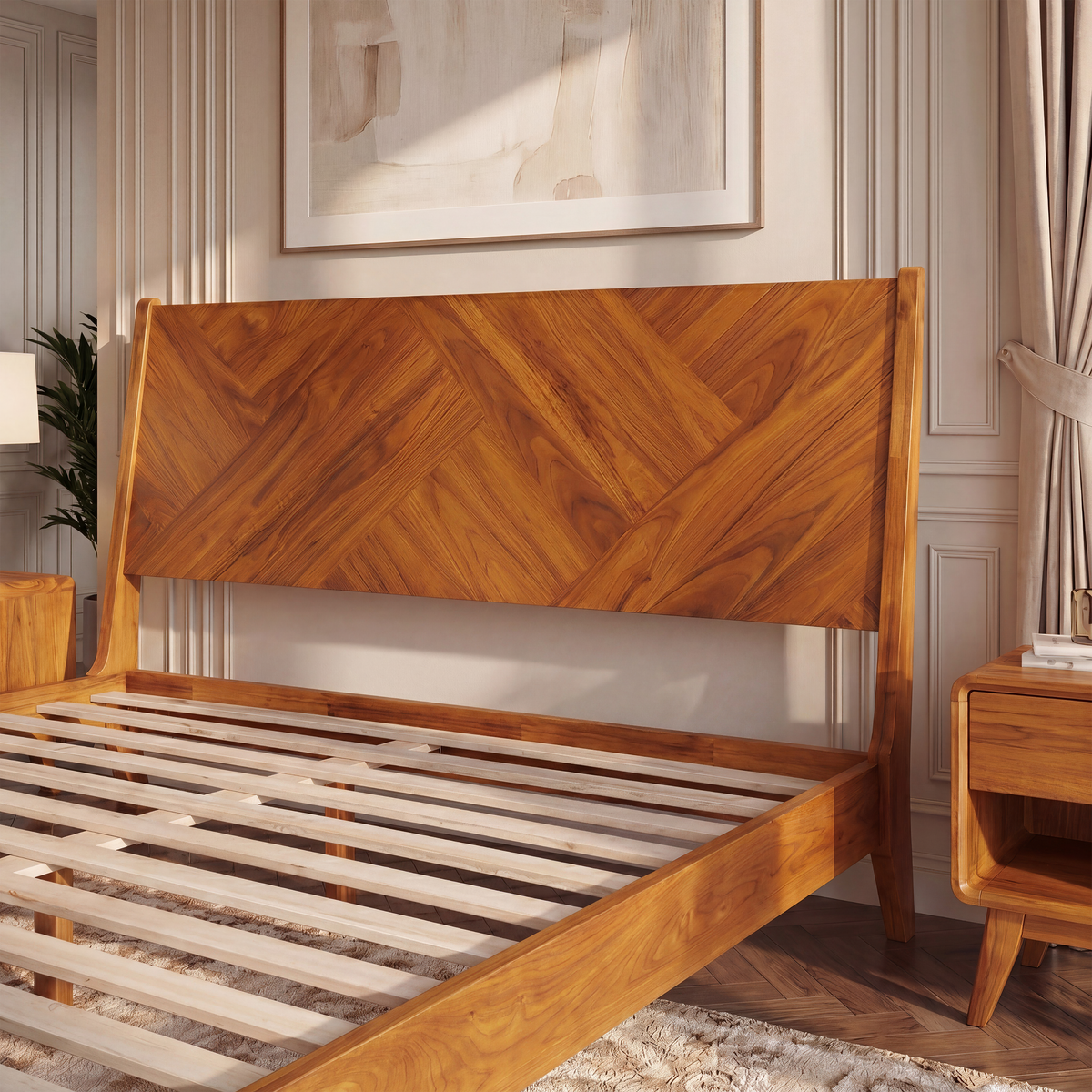 Gazelle Solid Acacia Wood Bed Frame